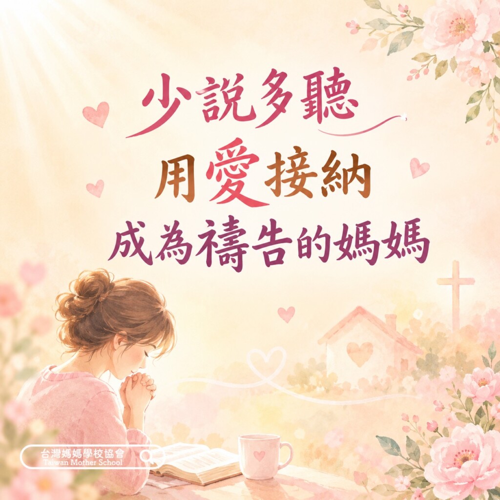 少說多聽,用愛接納,成為禱告的媽媽